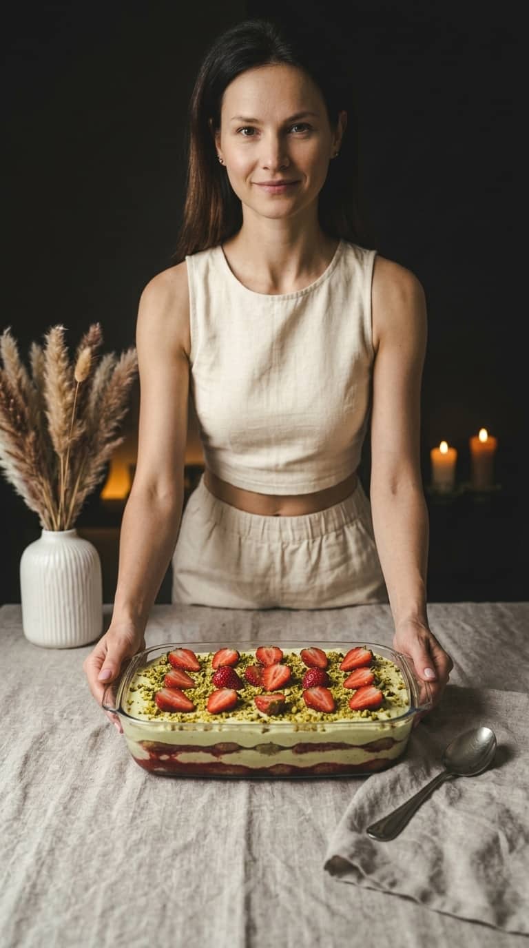 Tiramisu truskawkowe z pistacjami – zdjęcie 1