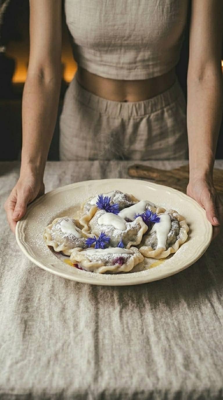 Pierogi z jagodami