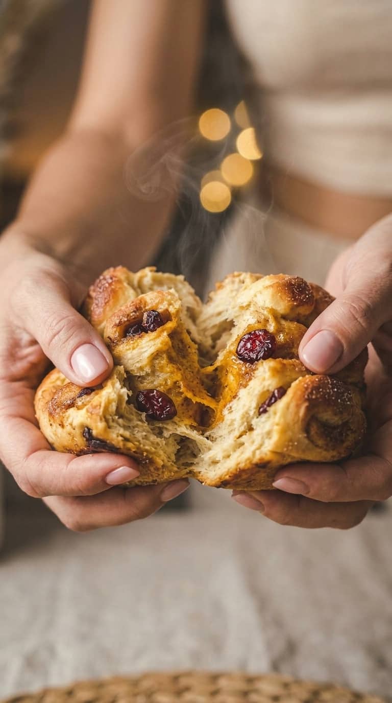 Drożdżówka z dynią i żurawiną – zdjęcie 1
