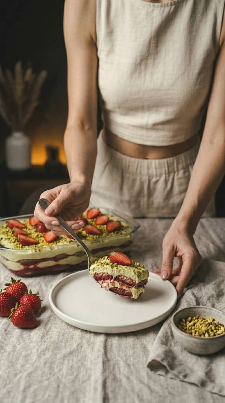 Tiramisu truskawkowe z pistacjami – zdjęcie 2