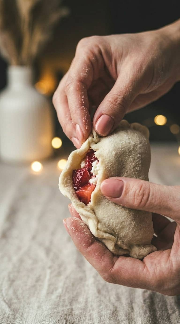 Pierogi z truskawkami i twarogiem – zdjęcie 2