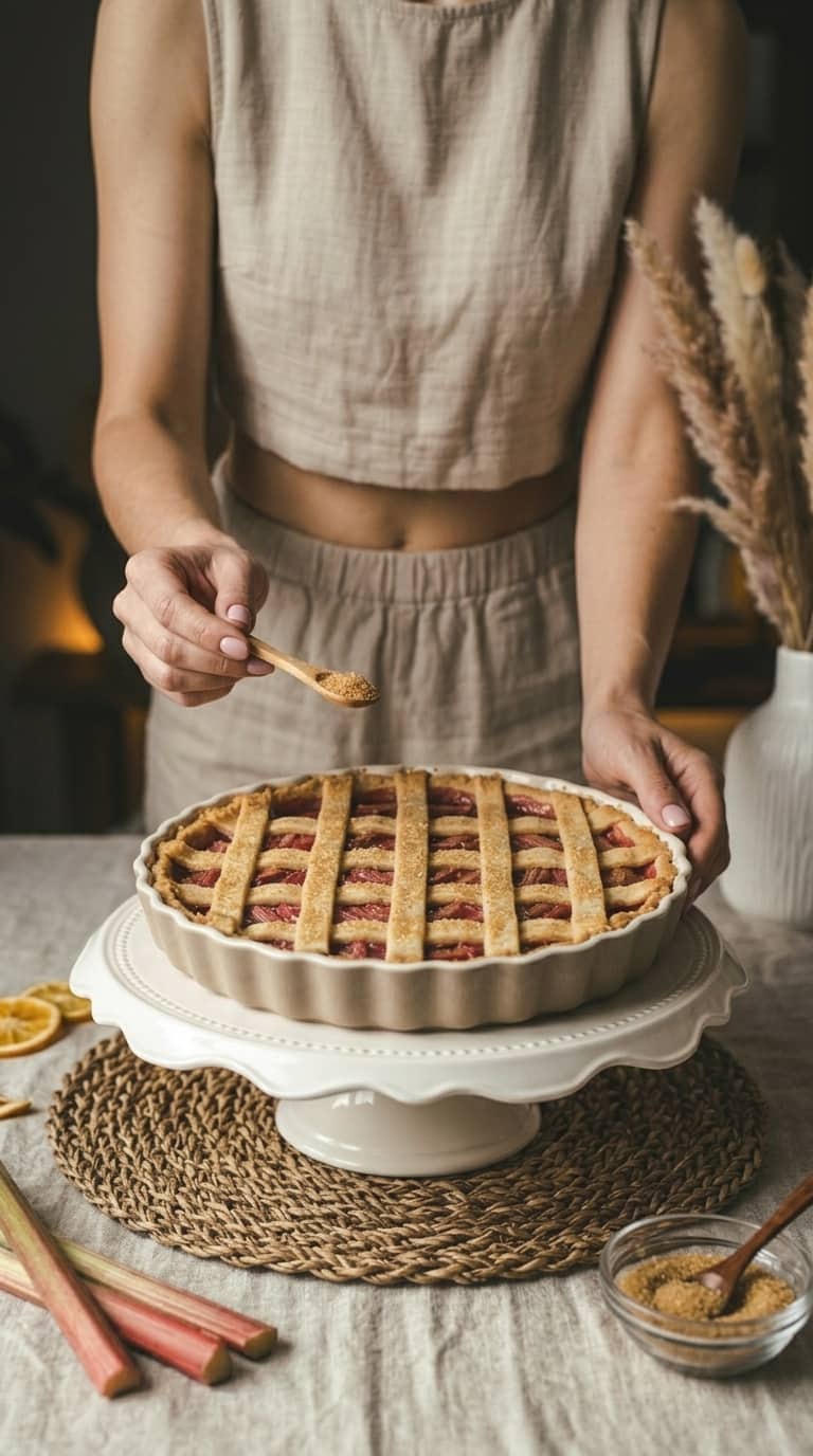Klasyczna tarta z rabarbarem