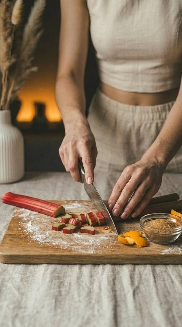 Rustykalna tarta rabarbarowa – zdjęcie 2