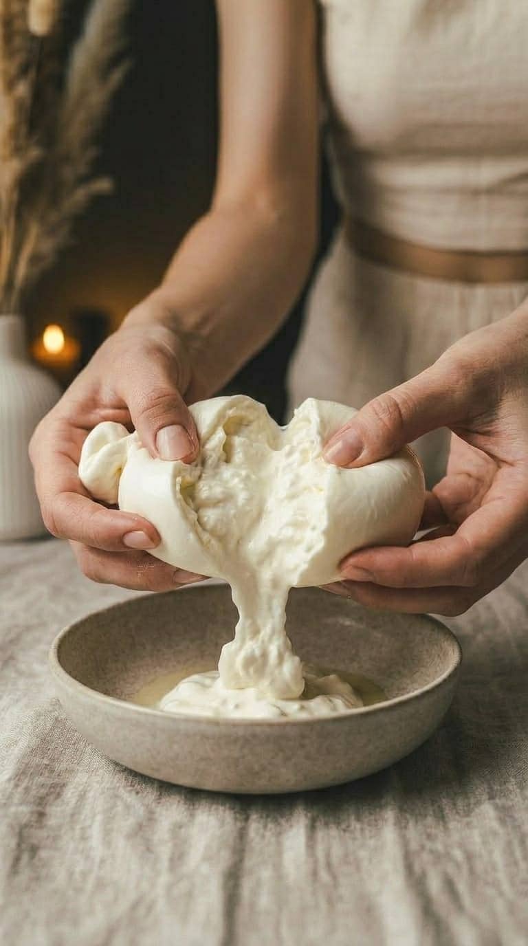 Burrata z podsmażanymi morelami – zdjęcie 3