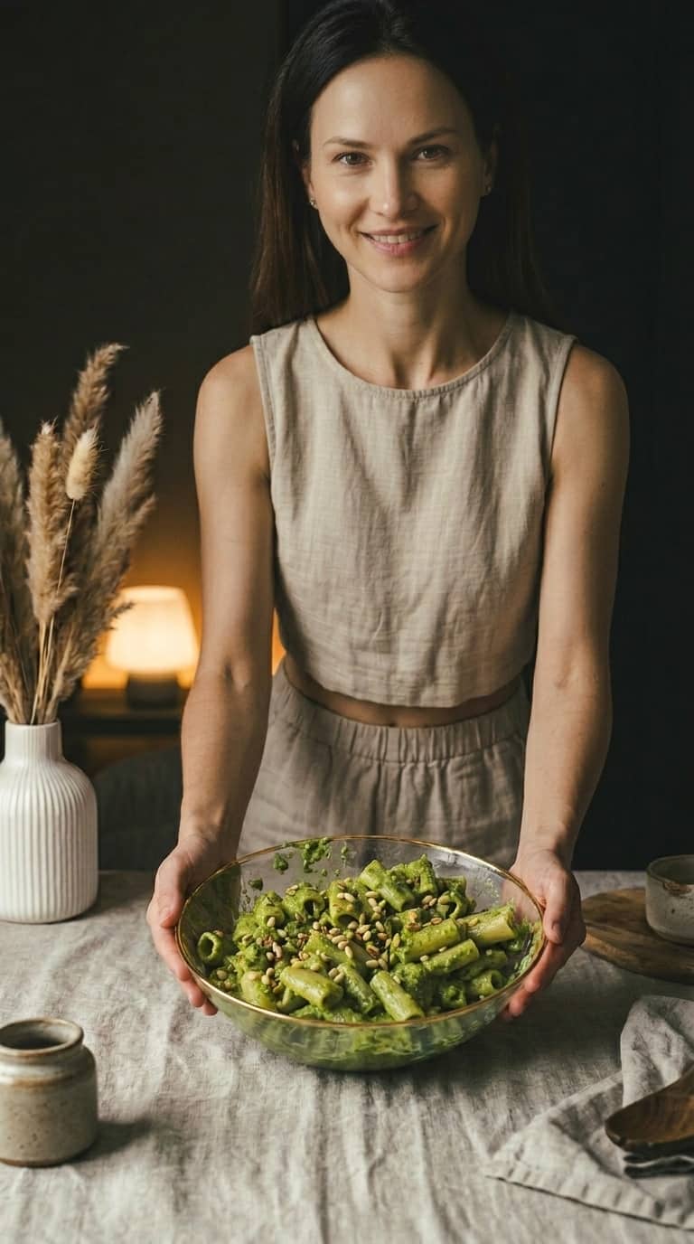 Pesto bazyliowe z pistacjami i pecorino romano