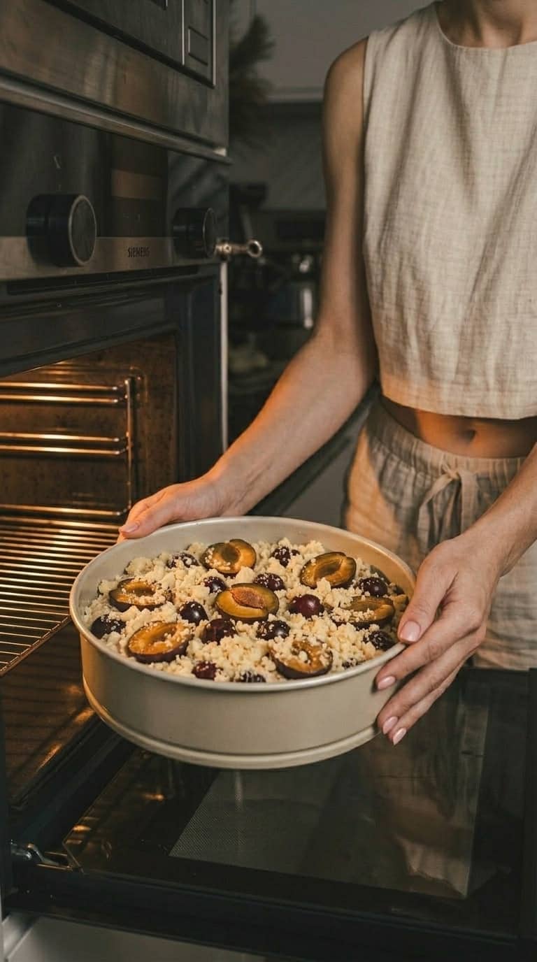 Ciasto drożdżowe z owocami i kruszonką – zdjęcie 2