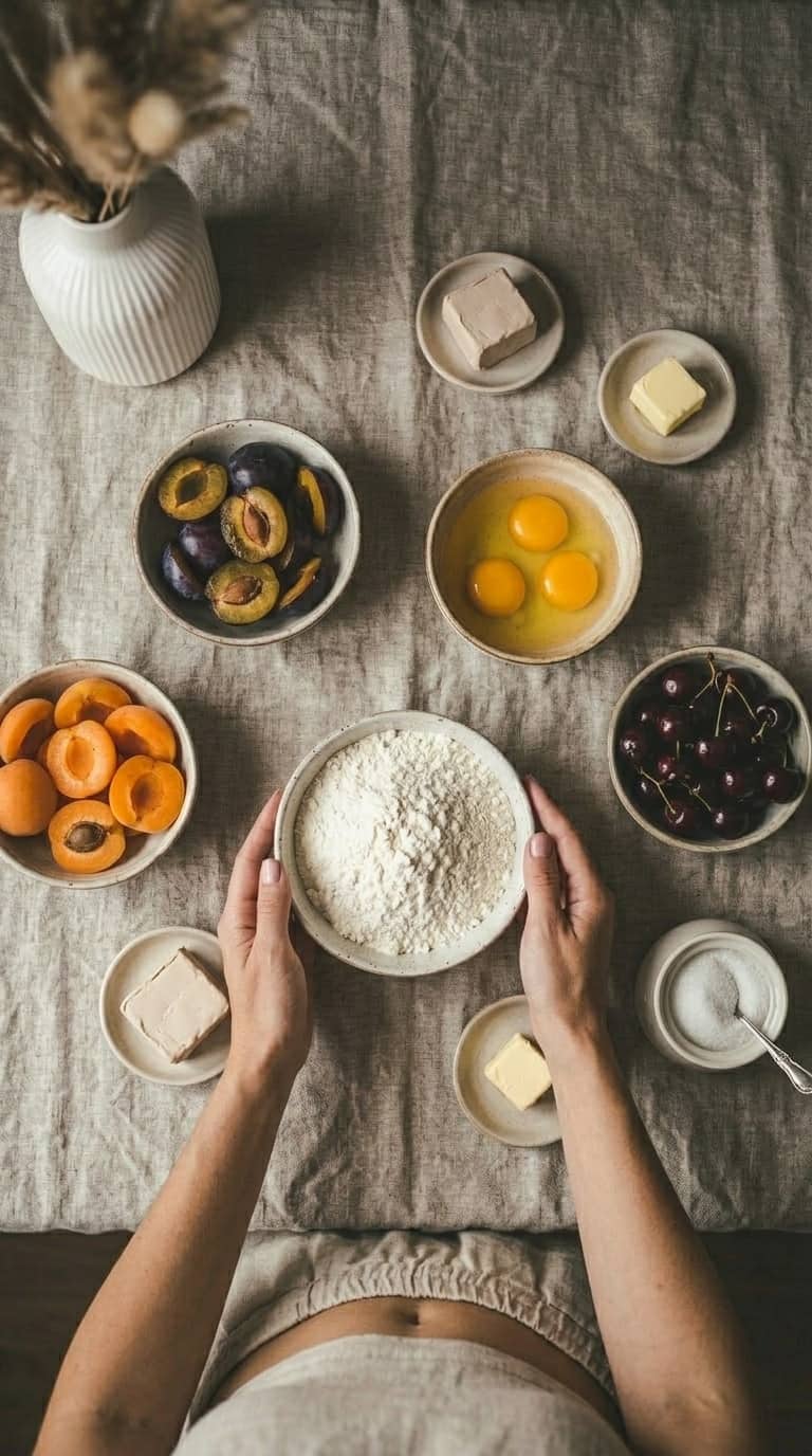Ciasto drożdżowe z owocami i kruszonką – zdjęcie 1