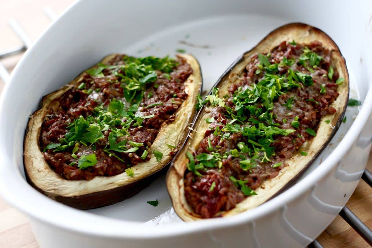 Bakłażan faszerowany