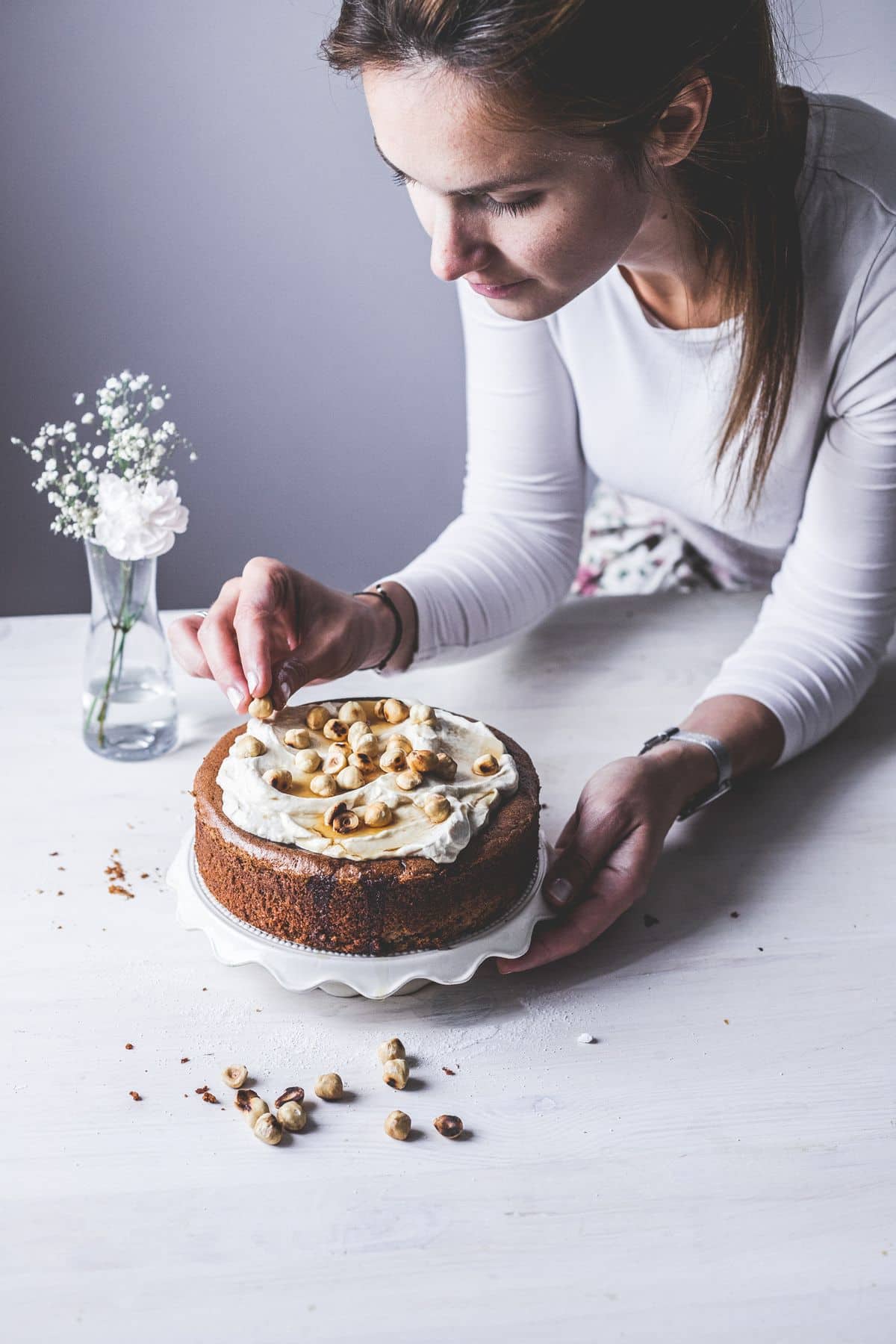 Ciasto orzechowe (bezglutenowe) z kremem kawowym – zdjęcie 1