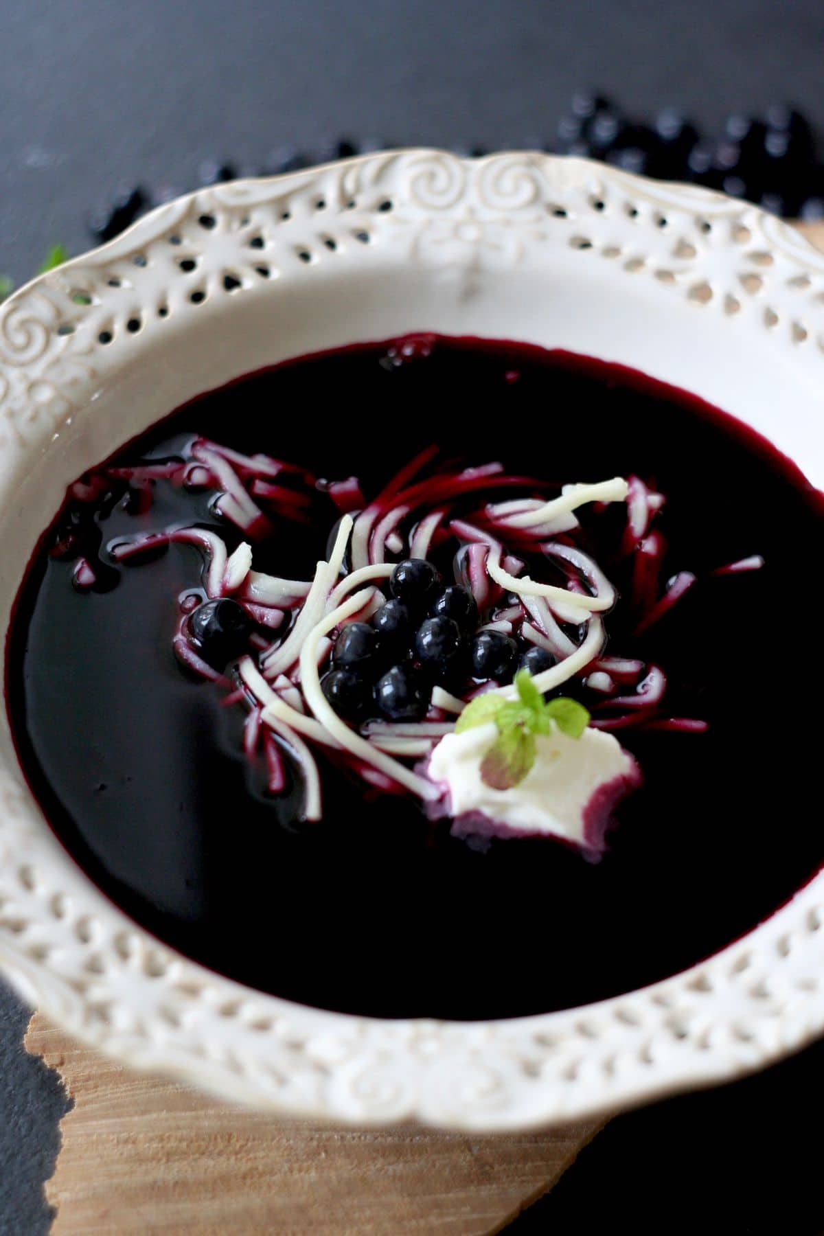 Jagodowa z makaronem – zdjęcie 1