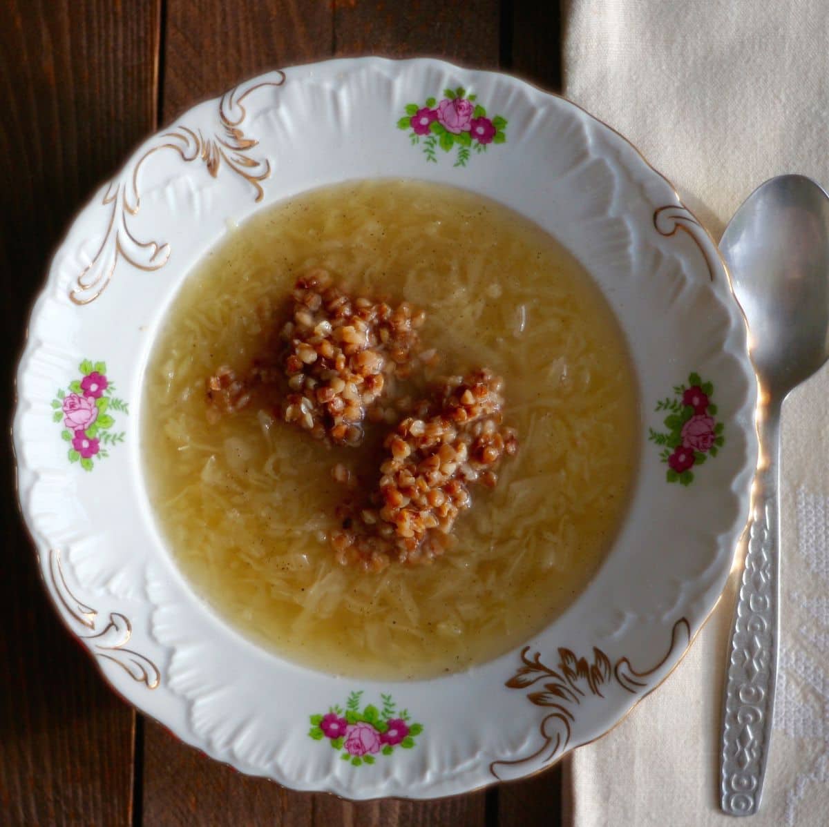 Kapusta na rosole z kaszą gryczaną