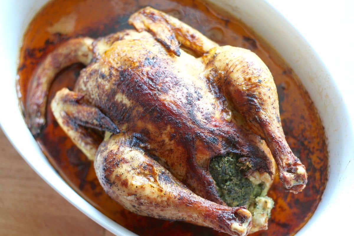 Kurczak pieczony z nadzieniem