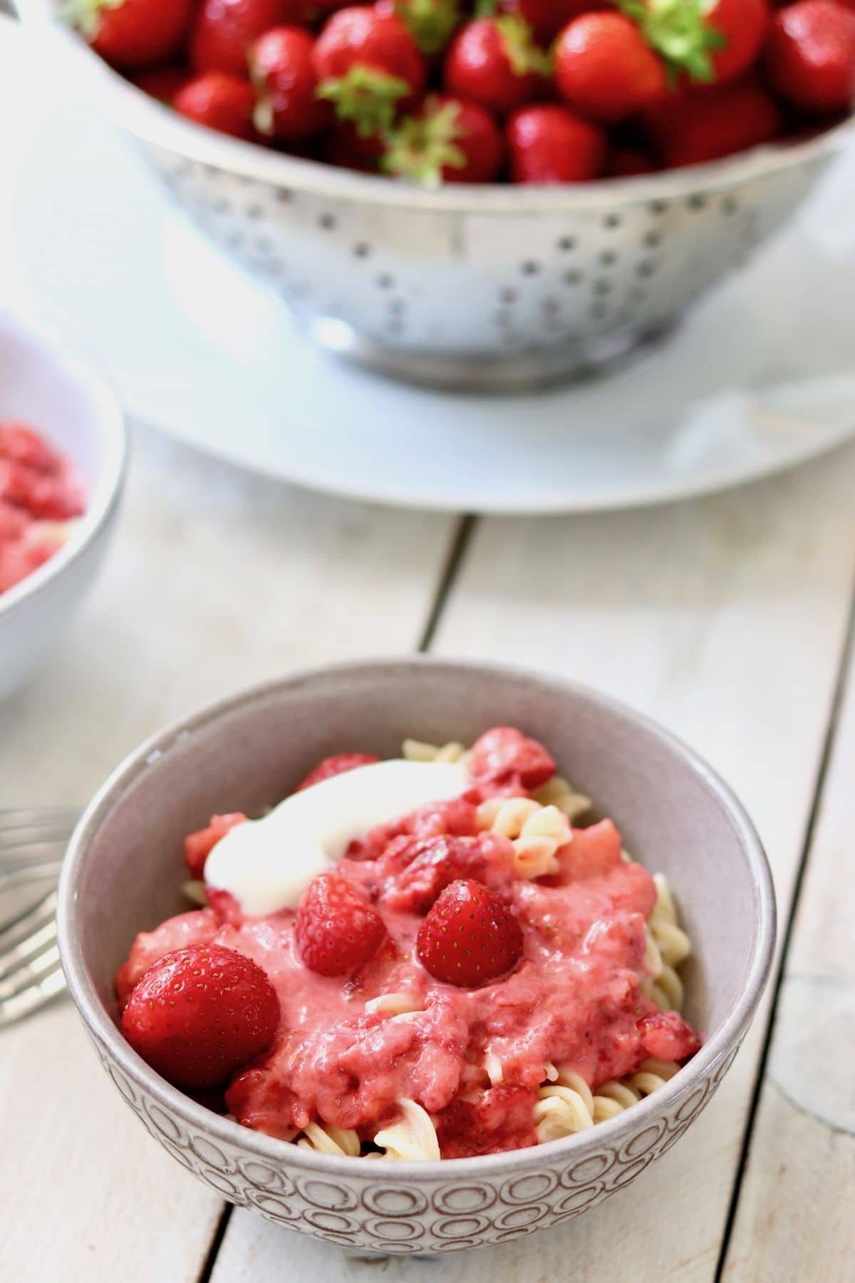 Makaron z truskawkami – zdjęcie 2