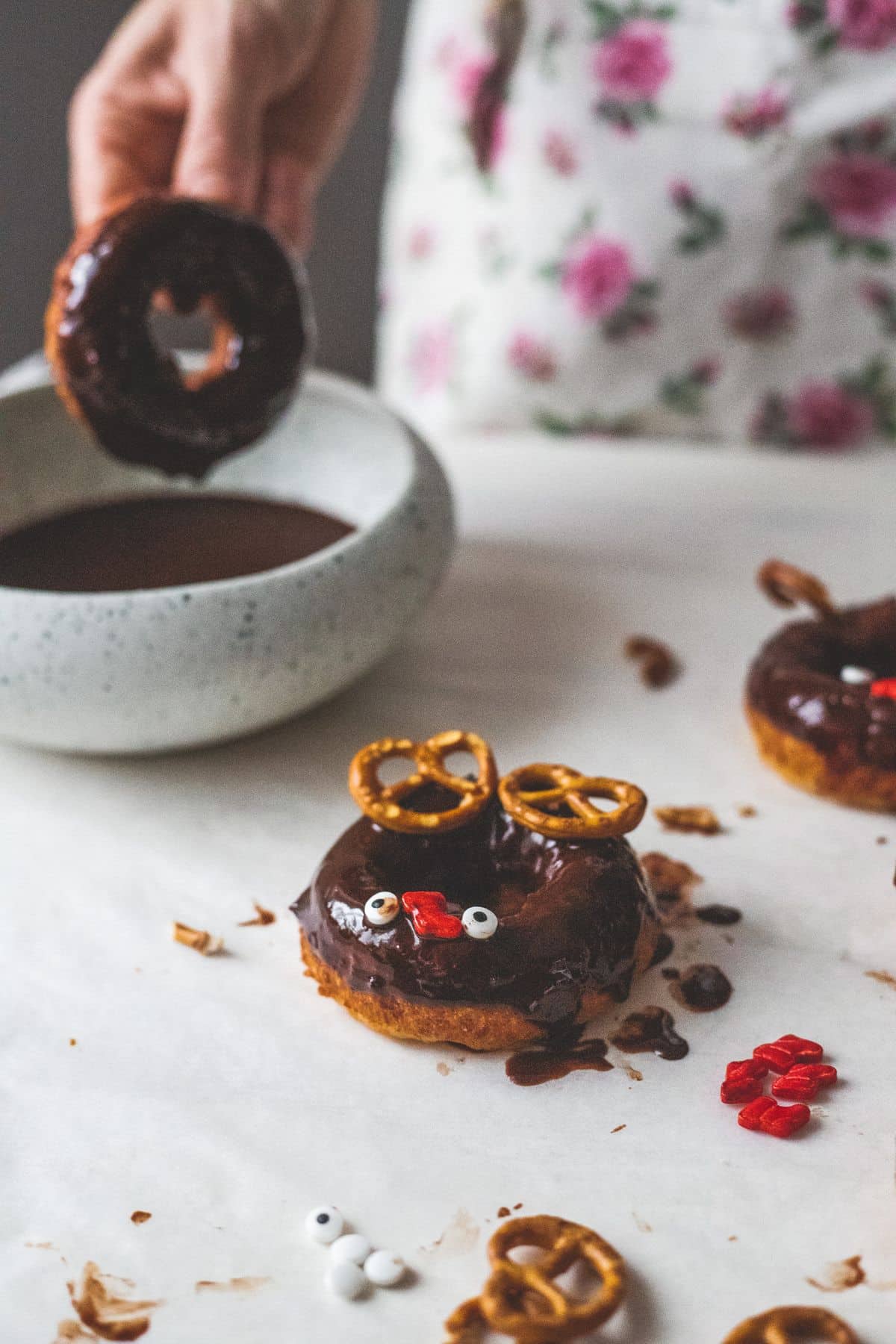 Pączki serowe z czekoladą