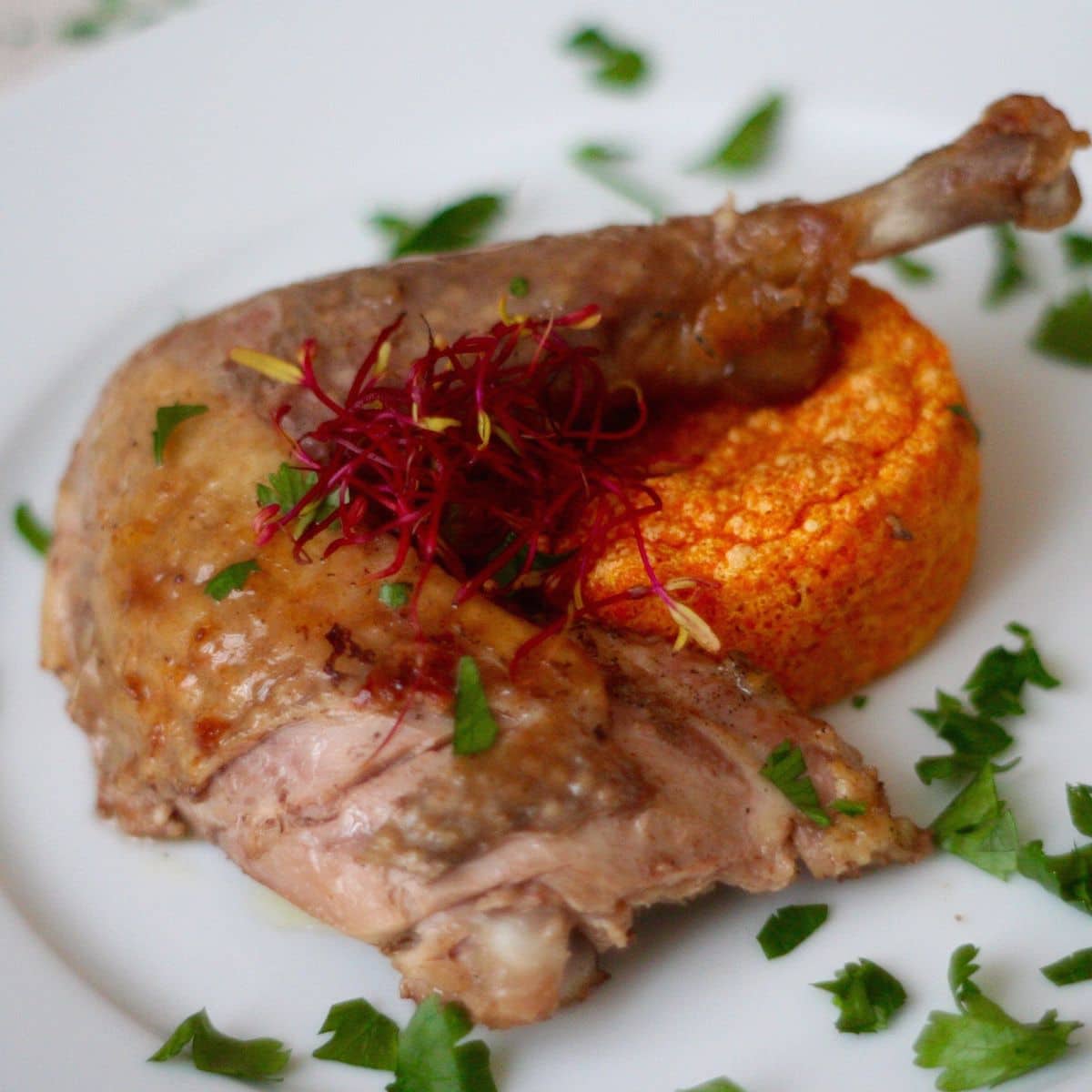 Perliczka z masłem imbirowym