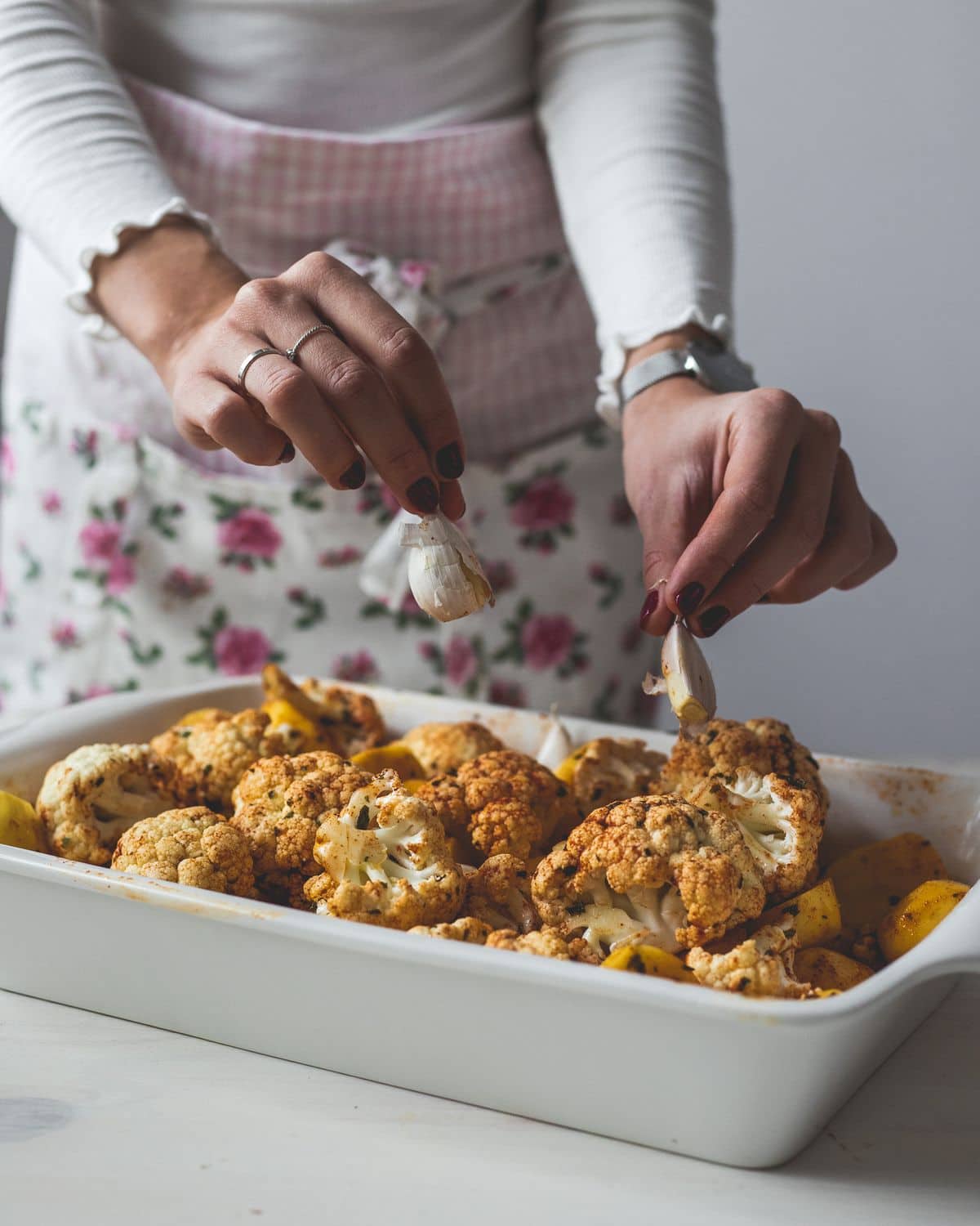 Pieczone ziemniaki z kalafiorem – zdjęcie 1