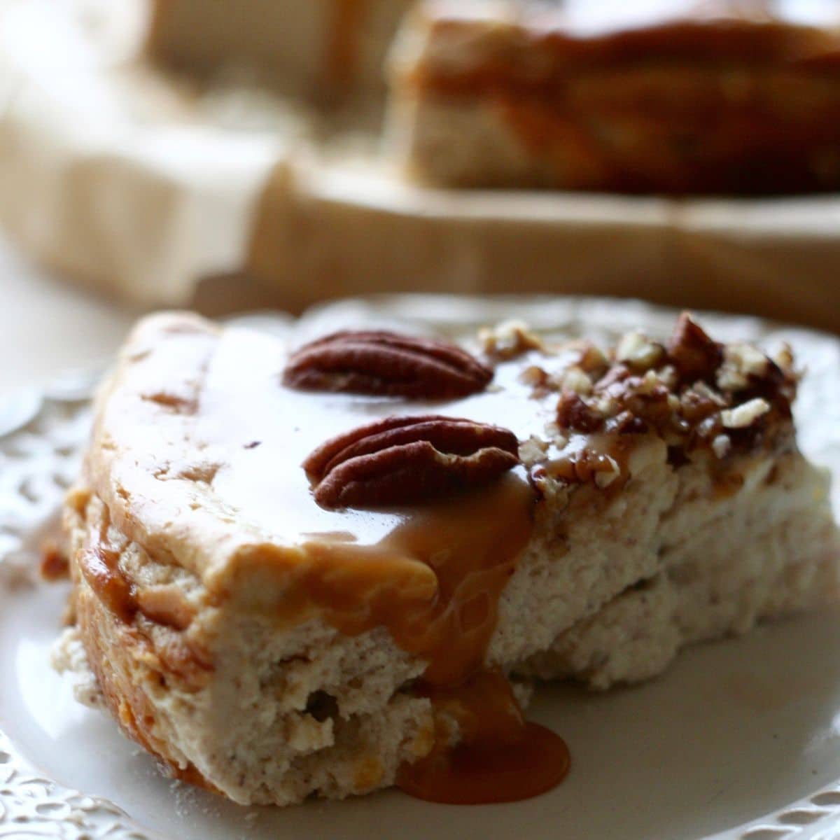 Sernik zimowy z karmelem