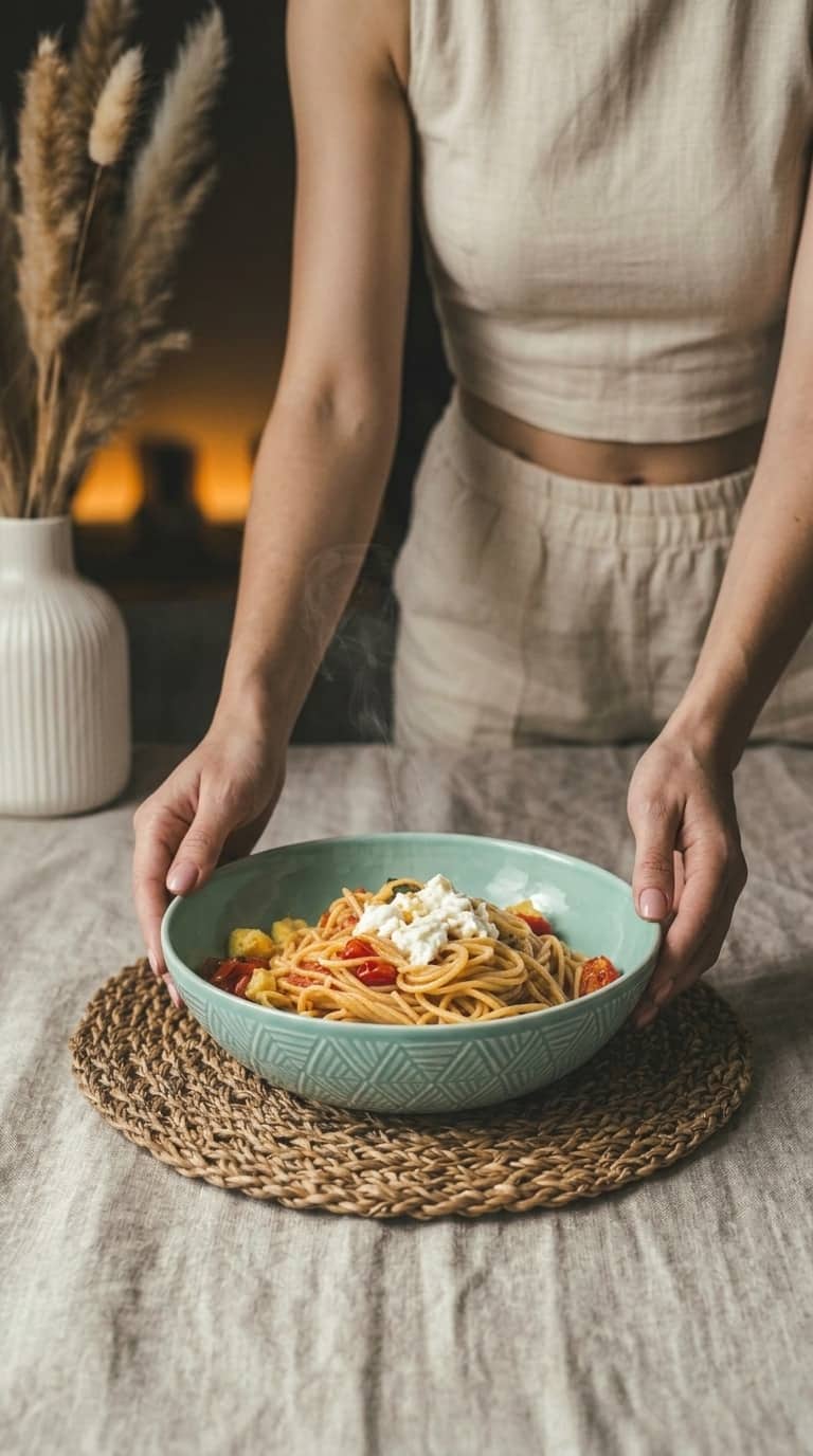 Spaghetti w kremowym sosie