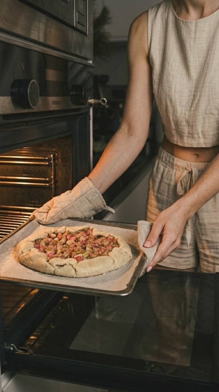 Rustykalna tarta rabarbarowa – zdjęcie 1