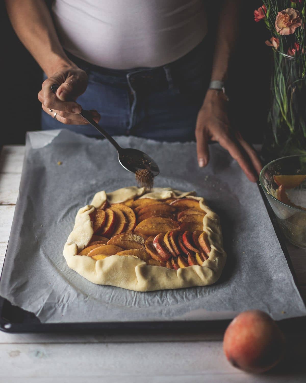 Tarta z brzoskwiniami – zdjęcie 1