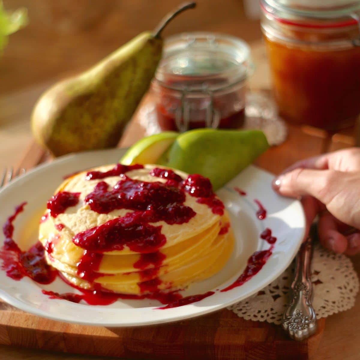 Zapiekane naleśniki przekładane kremem