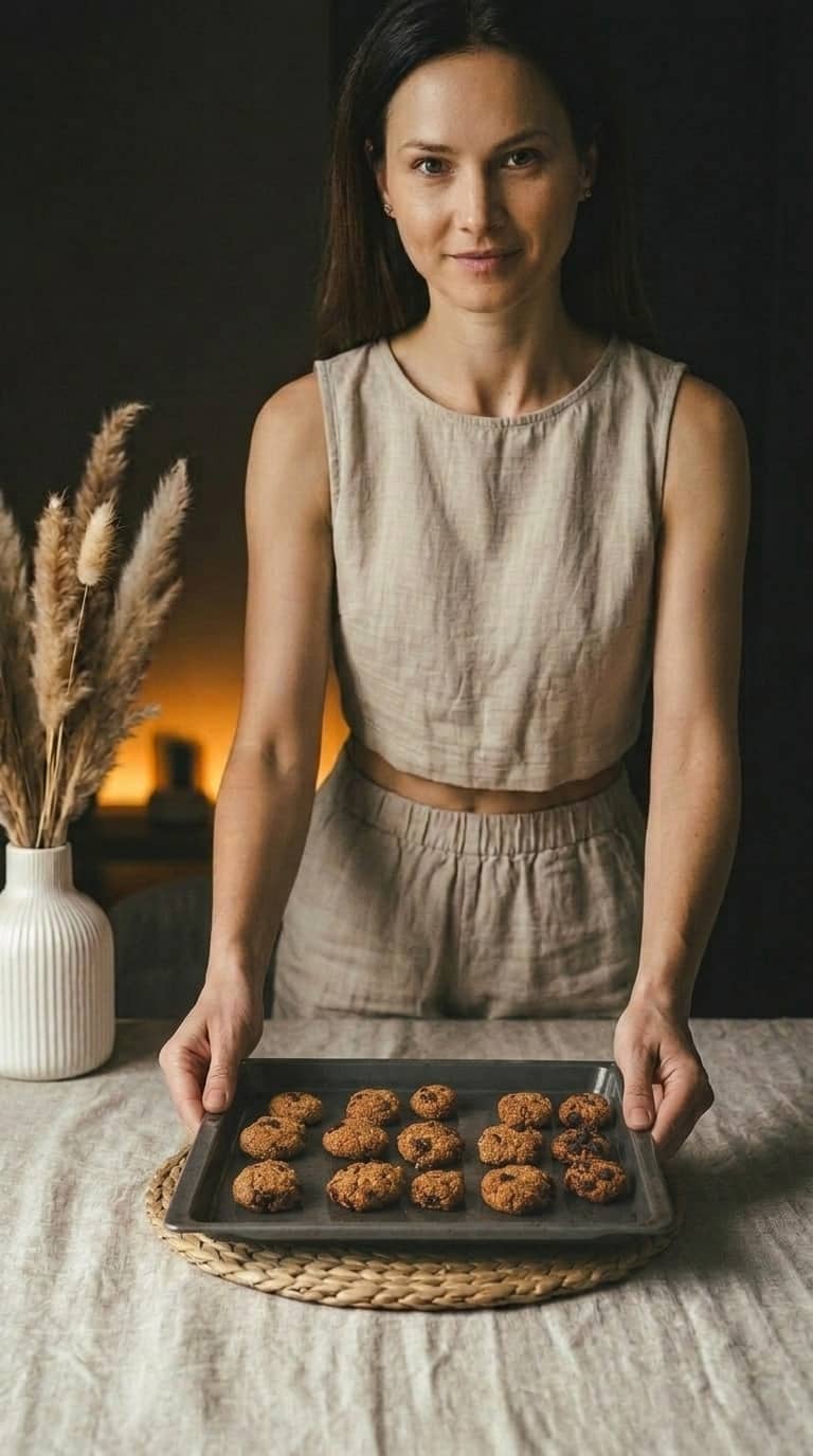 Ciastka owsiane z bananem i żurawiną – zdjęcie 1