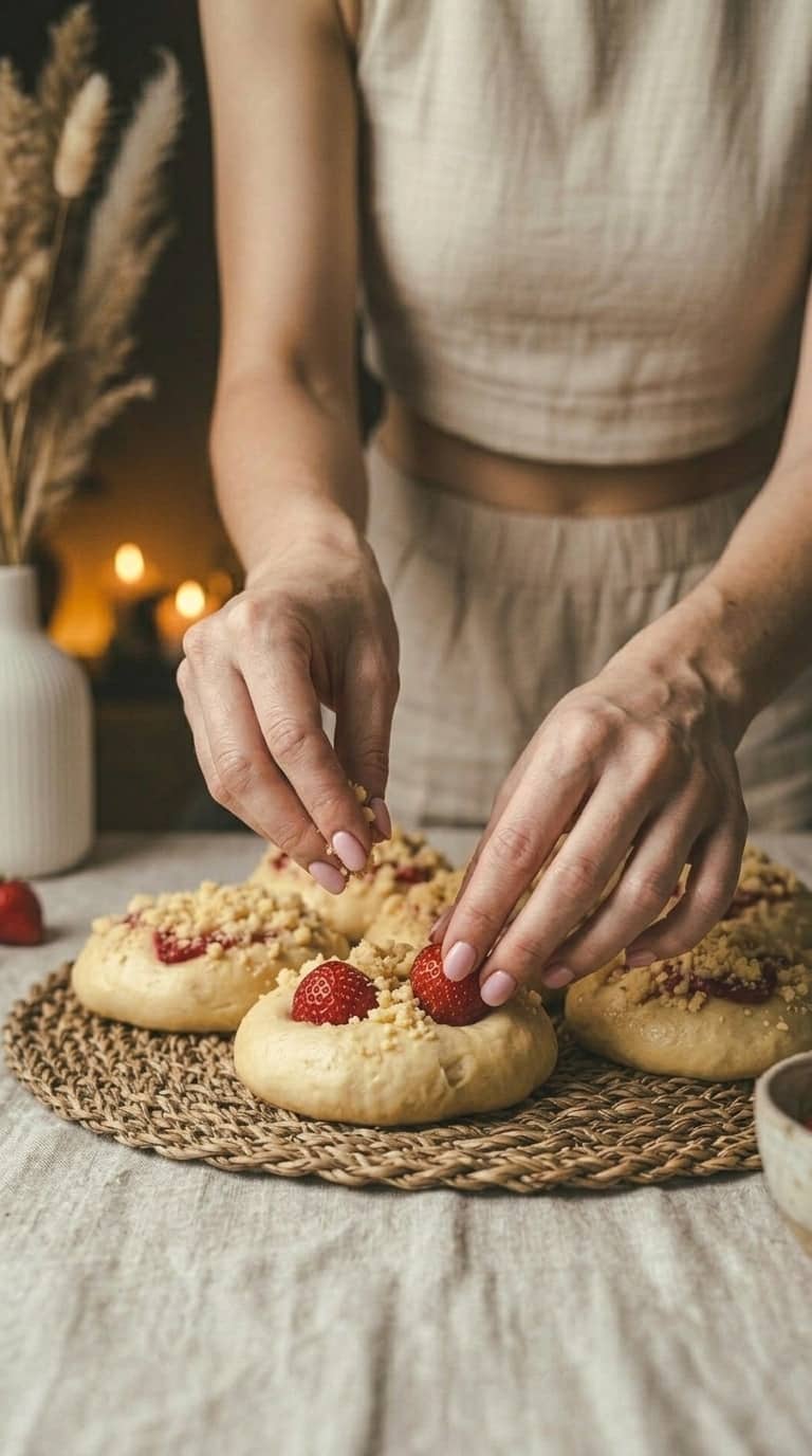 Drożdżówki z truskawkami – zdjęcie 1