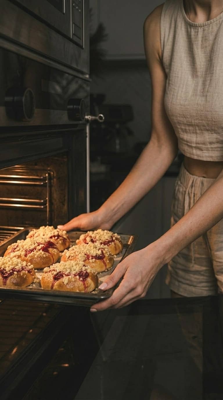 Drożdżówki z truskawkami – zdjęcie 2