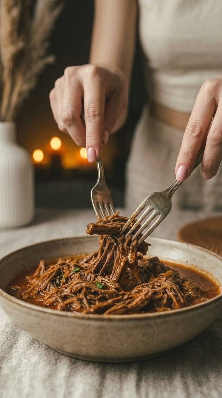 Szarpana wołowina pomarańczowa – zdjęcie 1